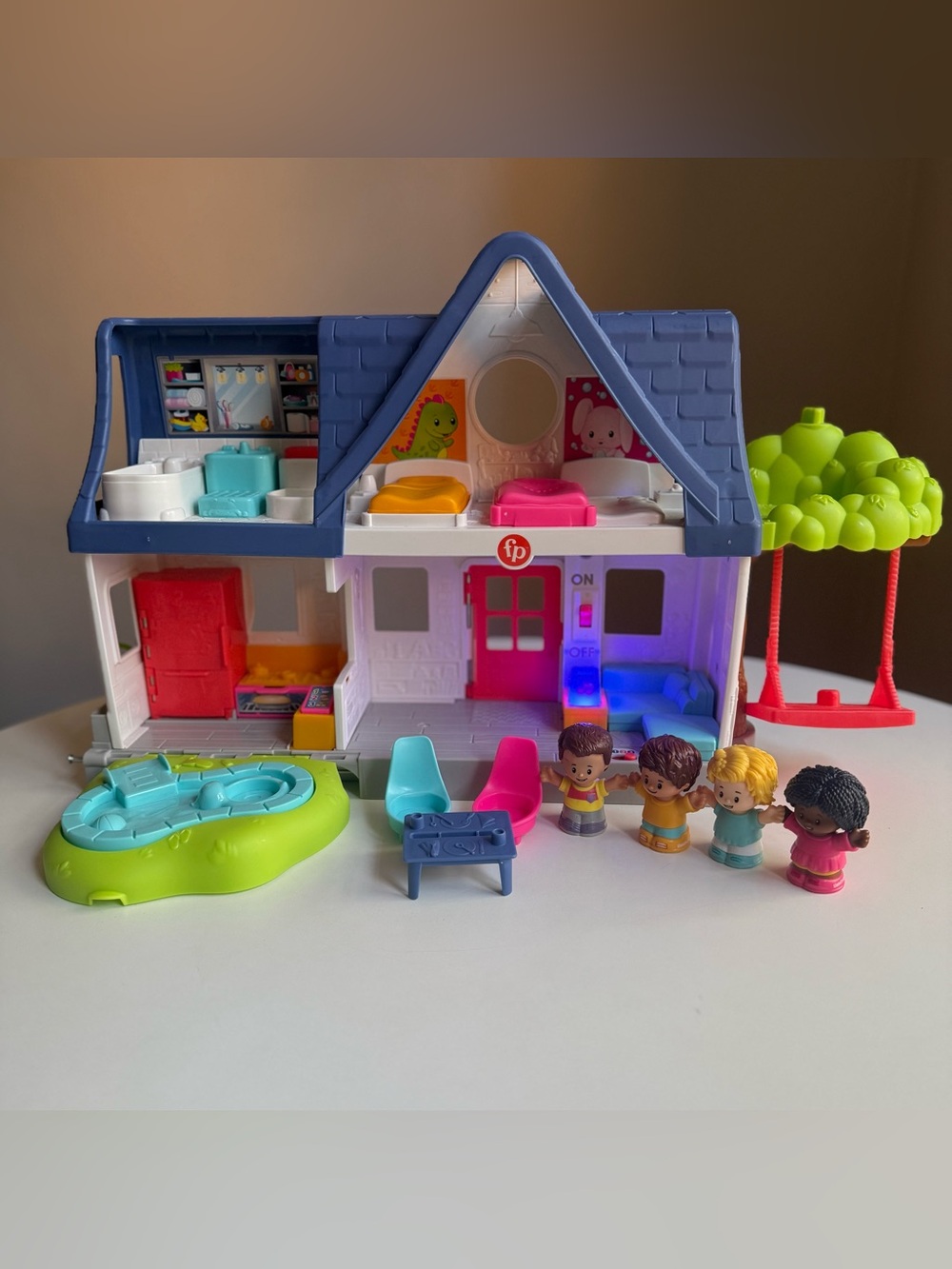 Fisher-Price Little People Friends Together Interactive Play House Lights Sounds - Picture 12 of 12